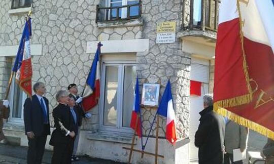 Inauguration d'une rue Gaston de Chomereau à Liesse