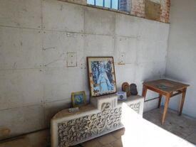 Intérieur de la Chapelle Santa Casa - Photo avant restauration de la fresque